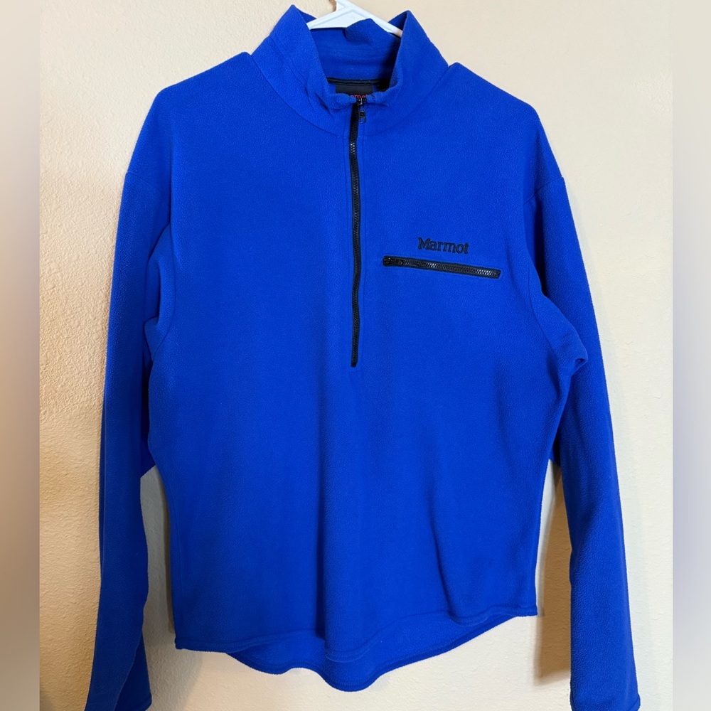 Marmot Blue Half-Zip Pullover men’s medium